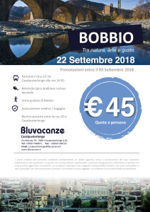 Locandina Bobbio...tra Arte Natura e Gusto